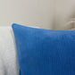 Cord Velvet Teal Blue Scatter Cushion Cover Sky Blue Striped Throw Pillow (All Sizes)