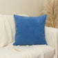 Cord Velvet Teal Blue Scatter Cushion Cover Sky Blue Striped Throw Pillow (All Sizes)