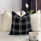 Black striped pillow cover