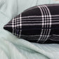 Black and White Cotton Linen Striped Cushion Cover Scatter Home Decor Striped Throw Pillow Cover (All Sizes)