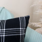 Black and White Cotton Linen Striped Cushion Cover Scatter Home Decor Striped Throw Pillow Cover (All Sizes)