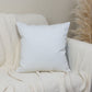 Colourblock Cushion Cover Suede Leather Navy Blue Cream Linen Scatter Cushion Cover