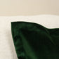 Luxury Velvet Dark Green Cushion Cover Oxford Style Emerald Green Pillow Cover Modern Home Decor