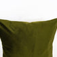 Velvet Dark Olive Green Pillow Cover, Moss Green Pillow-Cushion Covers, (Any Custom Size)