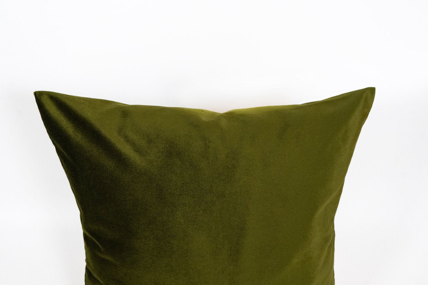 Velvet Dark Olive Green Pillow Cover, Moss Green Pillow-Cushion Covers, (Any Custom Size)