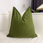 Cozy Linen Moss Green Scatter Cushion Cover Moss Green Throw Pillow Cover Lumbar Linen Cushion (Any Custom Size)