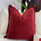 Cozy Linen Wine Red Scatter Cushion Cover Terracotta Throw Pillow Cover Cozy Linen Burgundy Lumbar Pillow Covers (Any Custom Size)