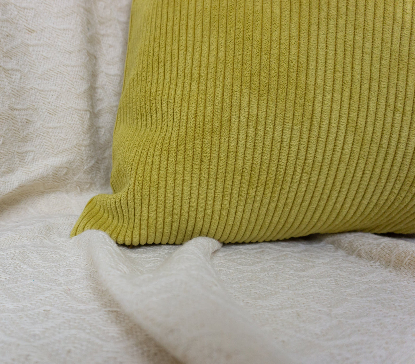 Soft Cord Velvet Lemon Yellow Scatter Cushin Cover Gold Throw Pillow Cover for Home Decor (All Sizes)