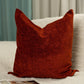 Chenille Terracotta Cushion Cover Scatter Rust Chenille Throw Pillow Cover (All Sizes)