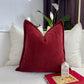 Wine Red Pillow Cover