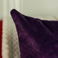 Handmade Velvet Aubergine Cushion Cover, Purple Throw Pillow cover l Cushion Cover 40x40 & 43x43cm