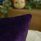 Handmade Velvet Aubergine Cushion Cover, Purple Throw Pillow cover l Cushion Cover 40x40 & 43x43cm