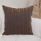 Heavy Weight Velvet Blue Brown Striped Cushion Cover Scatter Rust Cushion Cover Striped Pillow Cover (Any Custom Size)