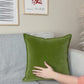 Velvet Moss Green Cushion Cover Decorative Green Throw Pillow Cover, Moss Green Velvet Cushion Cover Lumbar Pillow Custom