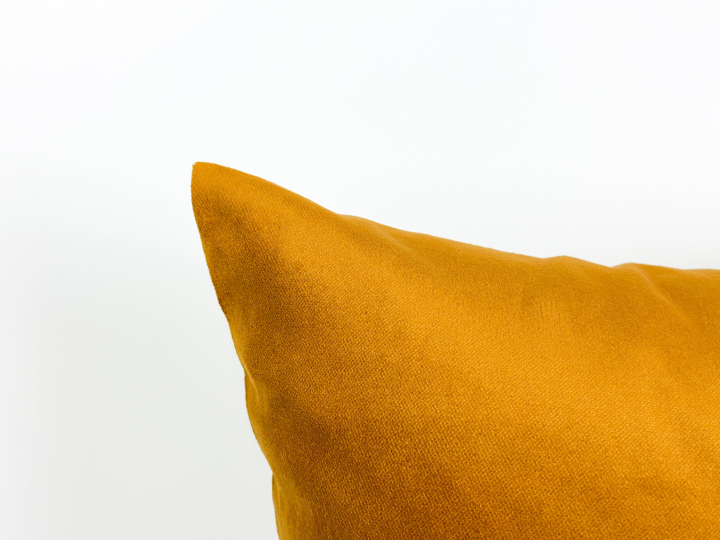 Mustard velvet outlet pillow case