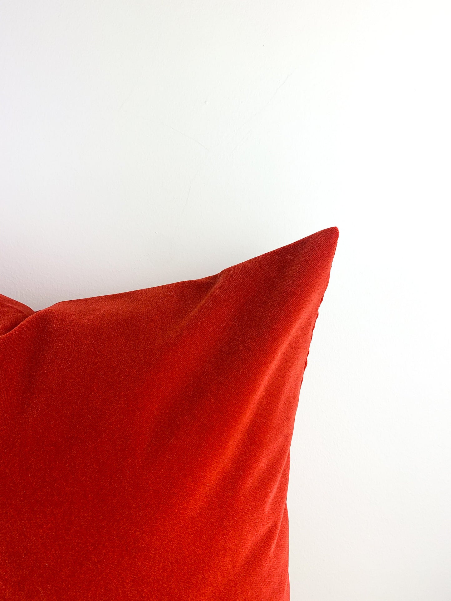 Velvet Pepper Red Cushion Cover, for Home Christmas Decor, Pillow Cover 45x45cm