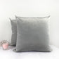 Luxury Velvet Grey Cushion Cover, Grey Pillow Case 43x43cm