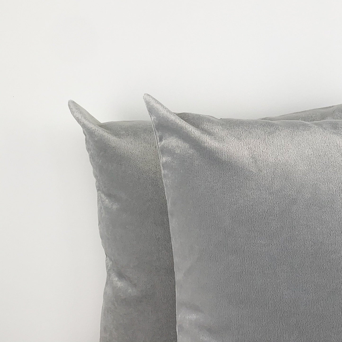 Luxury Velvet Grey Cushion Cover, Grey Pillow Case 43x43cm