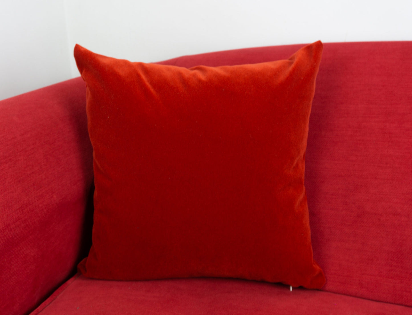 Velvet Pepper Red Cushion Cover, for Home Christmas Decor, Pillow Cover 45x45cm