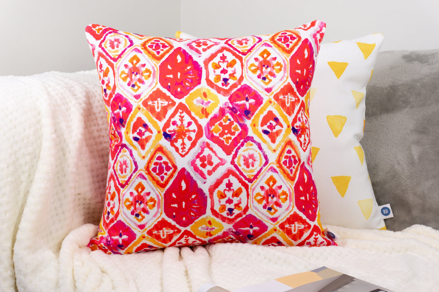 Moroccan Pattern Design Cushion Cover Set I Garden Cushion for Home and Garden Decor 18"x18"