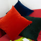 Velvet Pepper Red Cushion Cover, for Home Christmas Decor, Pillow Cover 45x45cm