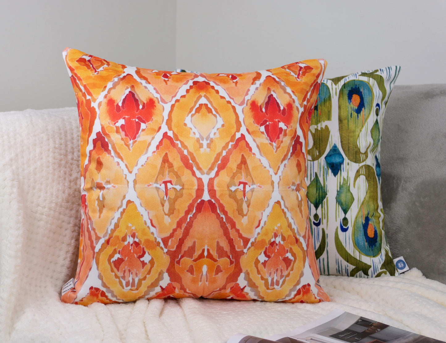 Moroccan Pattern Design Cushion Cover Set I Garden Cushion for Home and Garden Decor 18"x18"