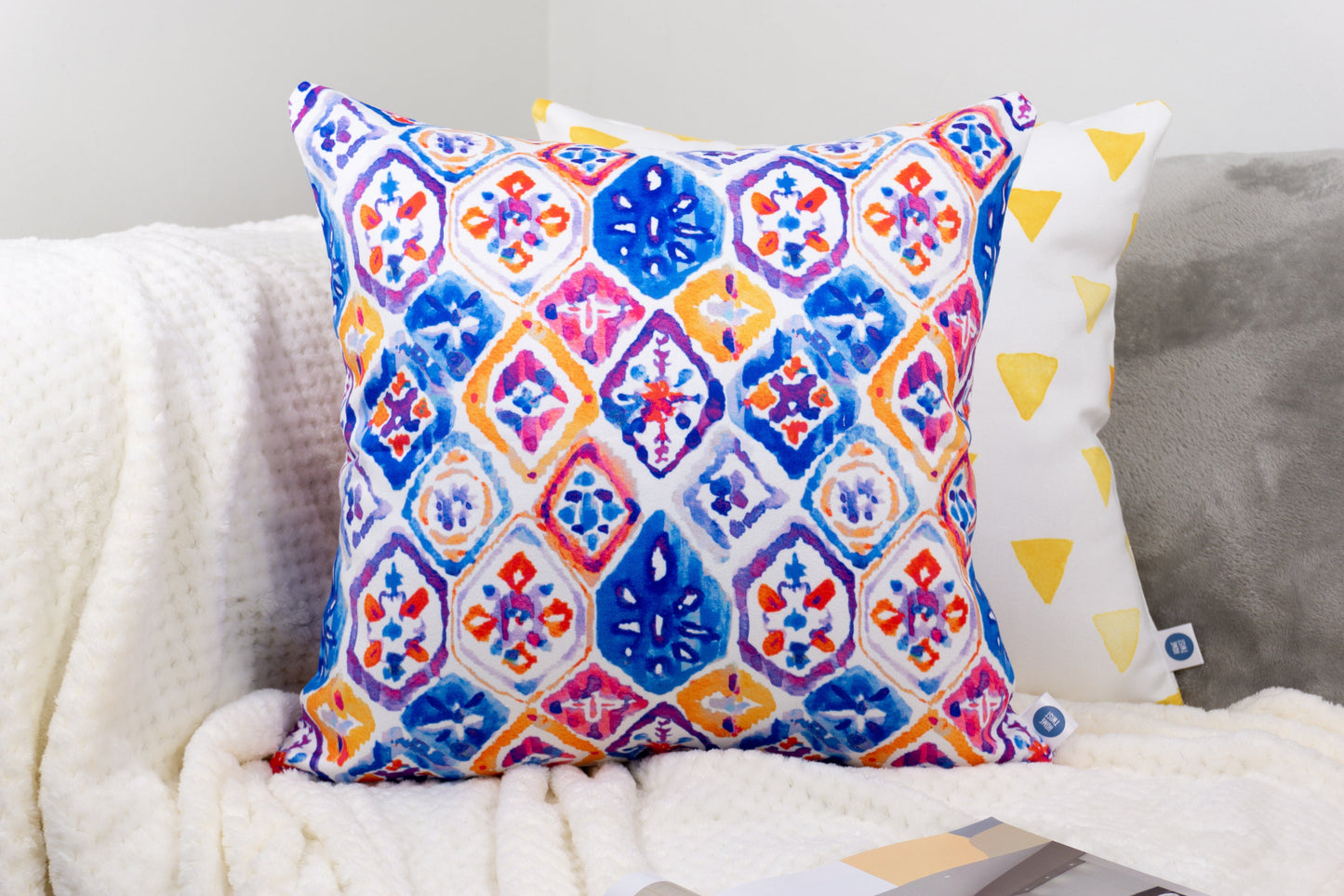 Moroccan Pattern Design Cushion Cover Set I Garden Cushion for Home and Garden Decor 18"x18"