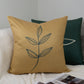 Gold Cushion Cover I Olive Branch Pillowcase I Throw Pillow for Sofa Decor, Livingroom