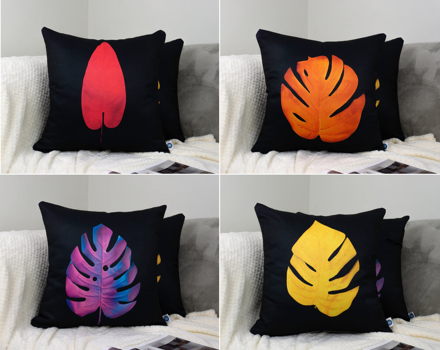 Handmade Suede Throw Pillow Cover Set I Home Decor Cushion Covers I Double Side Printed Cushions I Velvet Fabric Cushions