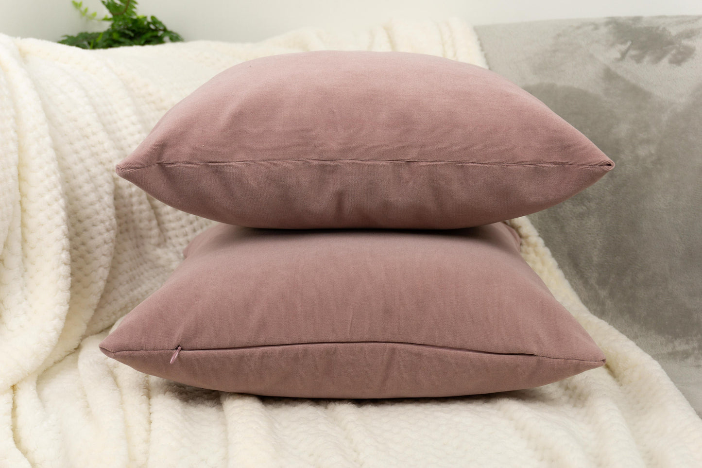 Luxury Velvet Dark Pink Cushion Covers, (All Sizes)