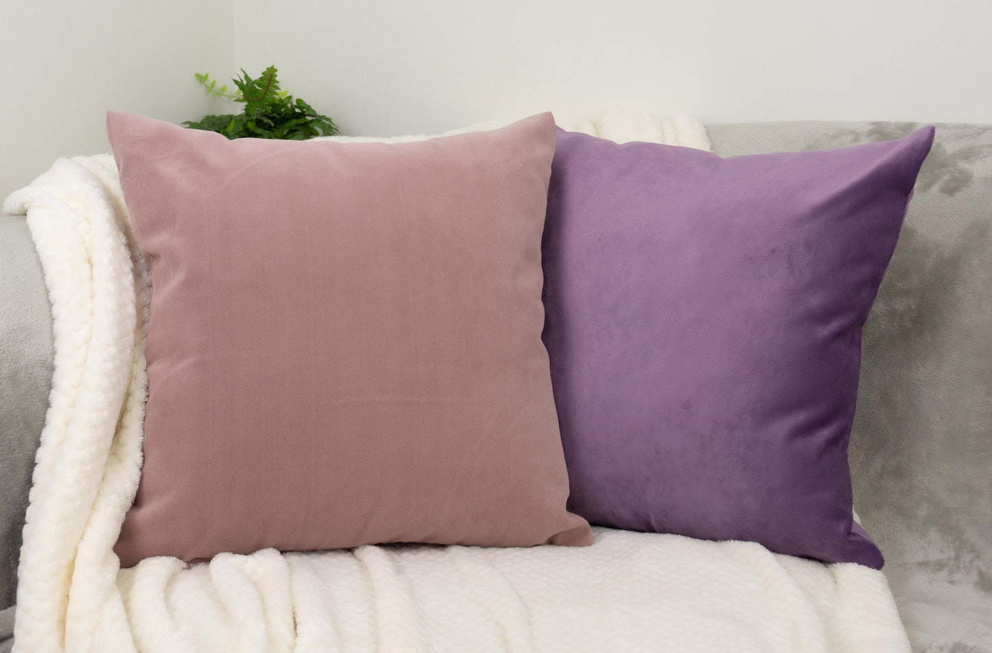 Luxury Velvet Dark Pink Cushion Covers, (All Sizes)