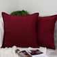 Natural Linen Wine Red Cushion Cover I Pillowcase I Throw Square Pillow cover I Home Sofa Decor 18x18inch