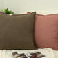 Linen Brown Cushion Cover, Brown Linen Pillow Cover, Home Decor 45x45cm Americano Brown