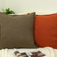 Linen Brown Cushion Cover, Brown Linen Pillow Cover, Home Decor 45x45cm Americano Brown