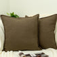 Linen Brown Cushion Cover, Brown Linen Pillow Cover, Home Decor 45x45cm Americano Brown