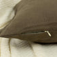 Linen Brown Cushion Cover, Brown Linen Pillow Cover, Home Decor 45x45cm Americano Brown