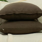 Linen Brown Cushion Cover, Brown Linen Pillow Cover, Home Decor 45x45cm Americano Brown