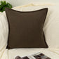 Cotton Linen Brown Cushion Cover, Brown Linen Pillow Cover, Linen Throw Pillow 17x17Inches 43x43cm