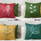 Decorative Suede Velvet Cushion Covers Set of 4 17x17inch 43x43cm