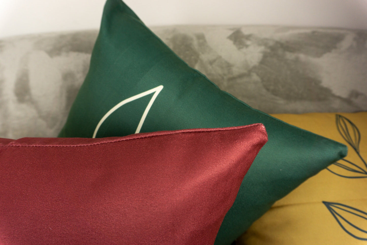 Decorative Suede Velvet Cushion Covers Set of 4 17x17inch 43x43cm