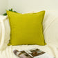 Natural Linen Yellow Cushion Covers 45x45cm, Flange Edge