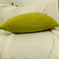 Natural Linen Yellow Cushion Covers 45x45cm, Flange Edge