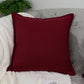 Natural Linen Wine Red Cushion Cover I Pillowcase I Throw Square Pillow cover I Home Sofa Decor 18x18inch