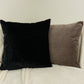 Luxury Black Velvet Cushion Cover, Dark Velvet Pillow Cover (All Sizes)