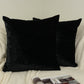 Luxury Black Velvet Cushion Cover, Dark Velvet Pillow Cover (All Sizes)