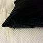 Luxury Black Velvet Cushion Cover, Dark Velvet Pillow Cover (All Sizes)