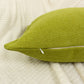 Cotton Linen Oil Green Cushion Covers, Oil Green Linen Pillow Cover 17x17Inches, 43x43cm