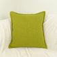 Cotton Linen Oil Green Cushion Covers, Oil Green Linen Pillow Cover 17x17Inches, 43x43cm