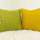 Cotton Linen Oil Green Cushion Covers, Oil Green Linen Pillow Cover 17x17Inches, 43x43cm