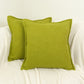 Cotton Linen Oil Green Cushion Covers, Oil Green Linen Pillow Cover 17x17Inches, 43x43cm